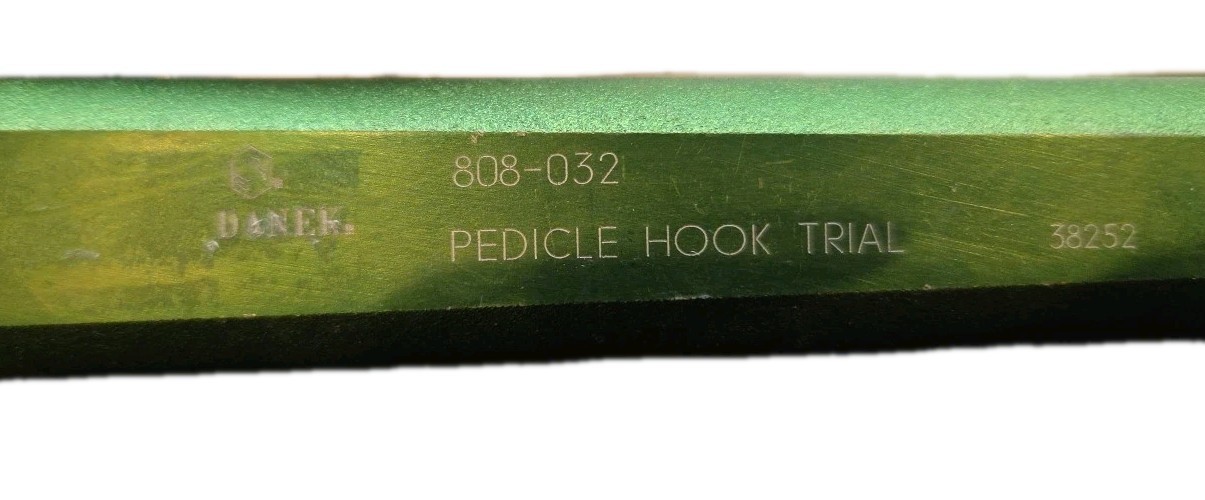 Medtronic Sofamor Danek 808-032 Pedicle Hook Trial Orthopedics