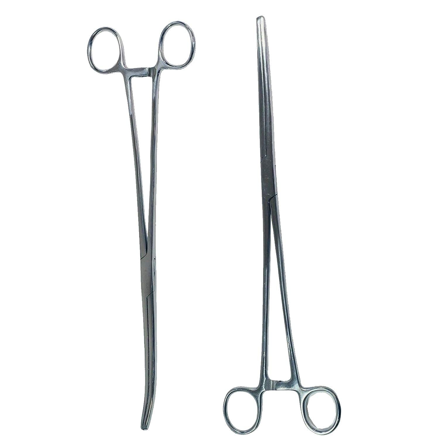 Set of 2 Quality 10″ Long Rochester Pean Hemostat Full Mouth Serration Force…