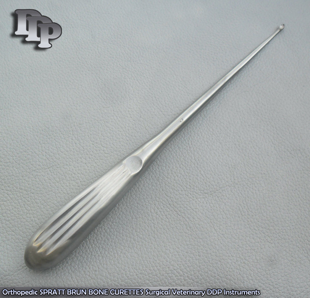 Orthopedic SPRATT BRUN BONE CURETTES 0/ 9″ Surgical Instruments