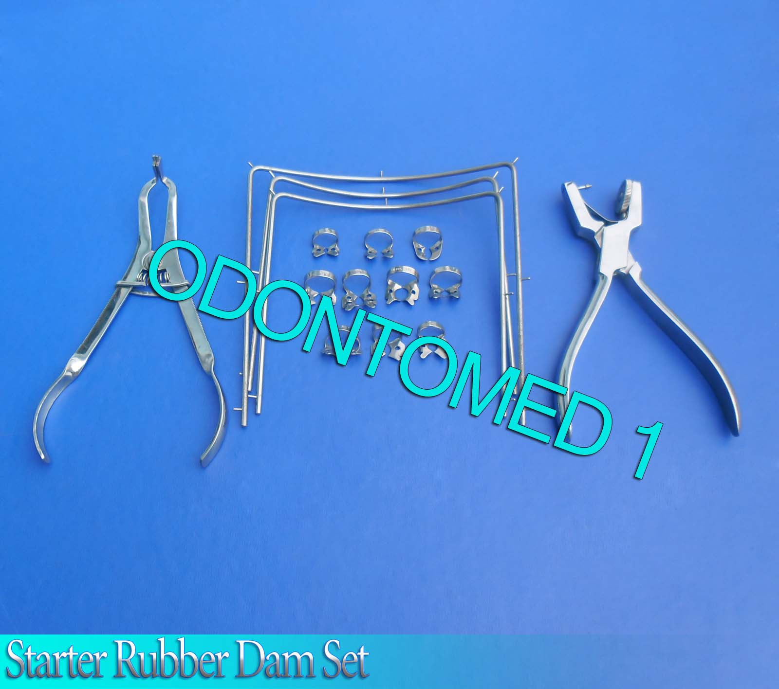 15Pcs Starter Rubber Dam+Ainsworth Dental Kit Surgical Instruments