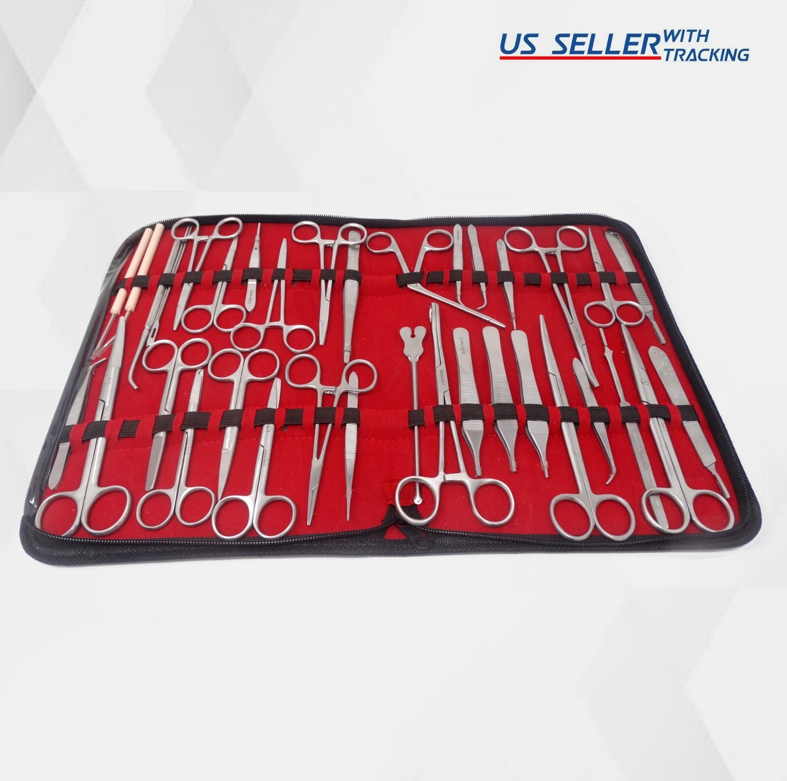 NEW PREMIUM 37 PC MINOR SURGERY SUTURE SET SURGICAL INSTRUMENTS KIT-ALL IN ONE