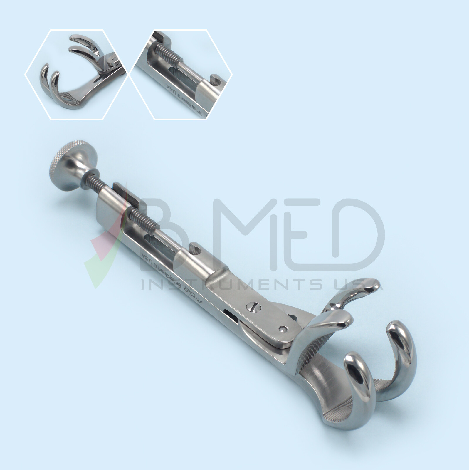 Lowman Hoglund Bone Holding Clamp 2X2 Jaws 7 1/4″ Orhhopedic Opening 2″ Lembert
