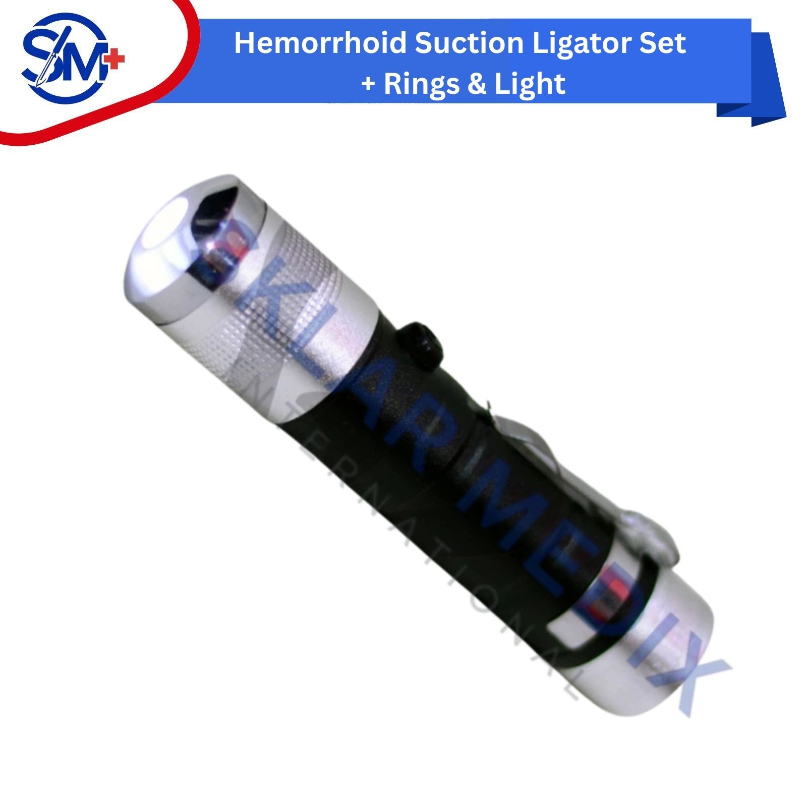 Hemorrhoid Suction Ligator with Proctoscope Anoscope Surgical Instruments German