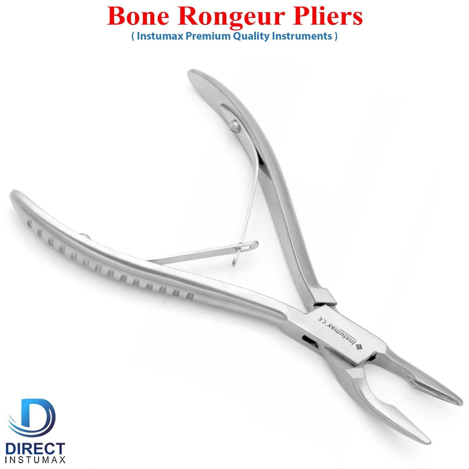 INSTUMAX Dental Bone Rongeur Pliers – Surgical Bone Trimming & Contouring Forcep