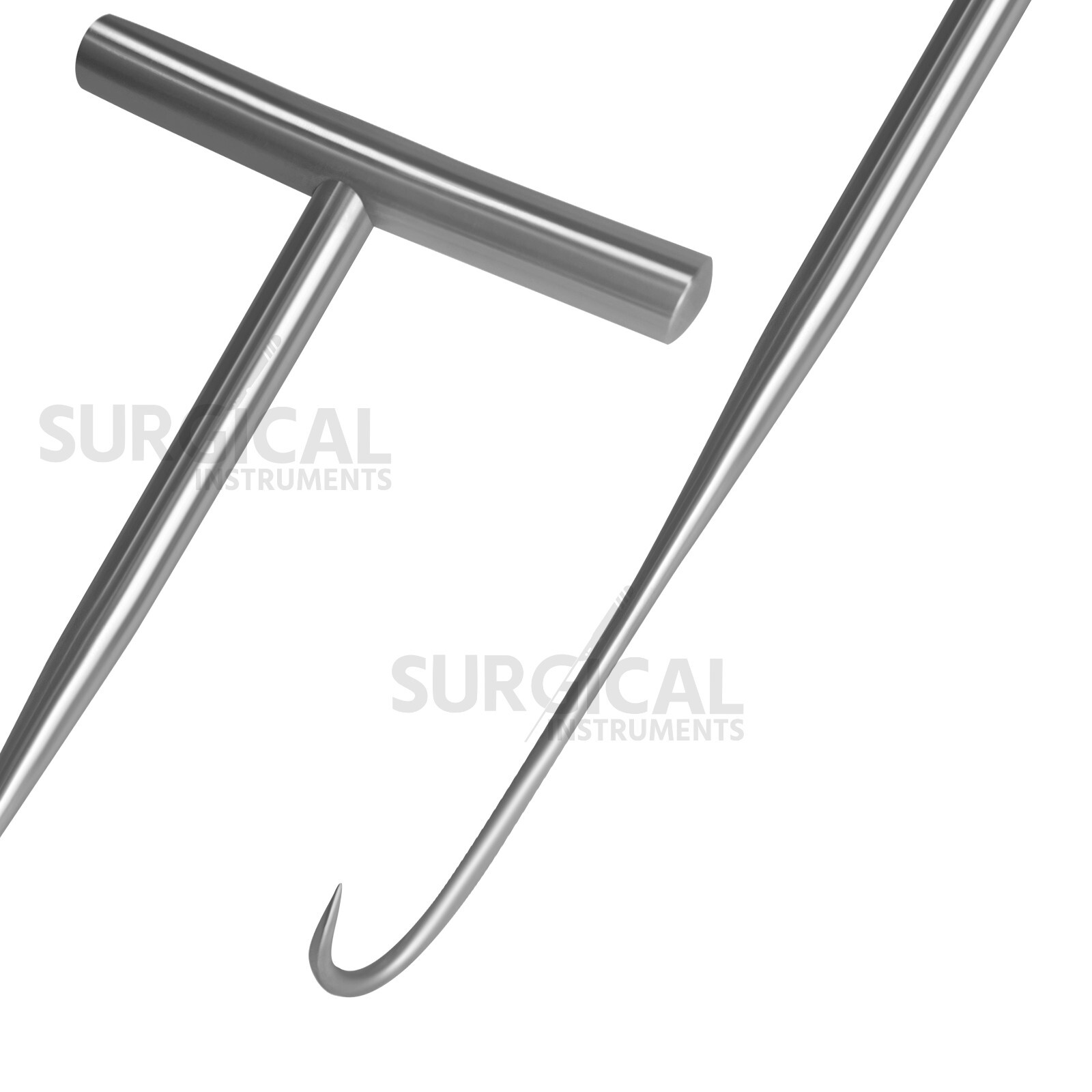 Bone Hook 8″ Sharp 20mm Deep Prong with T-Handle Stainless Steel German Grade