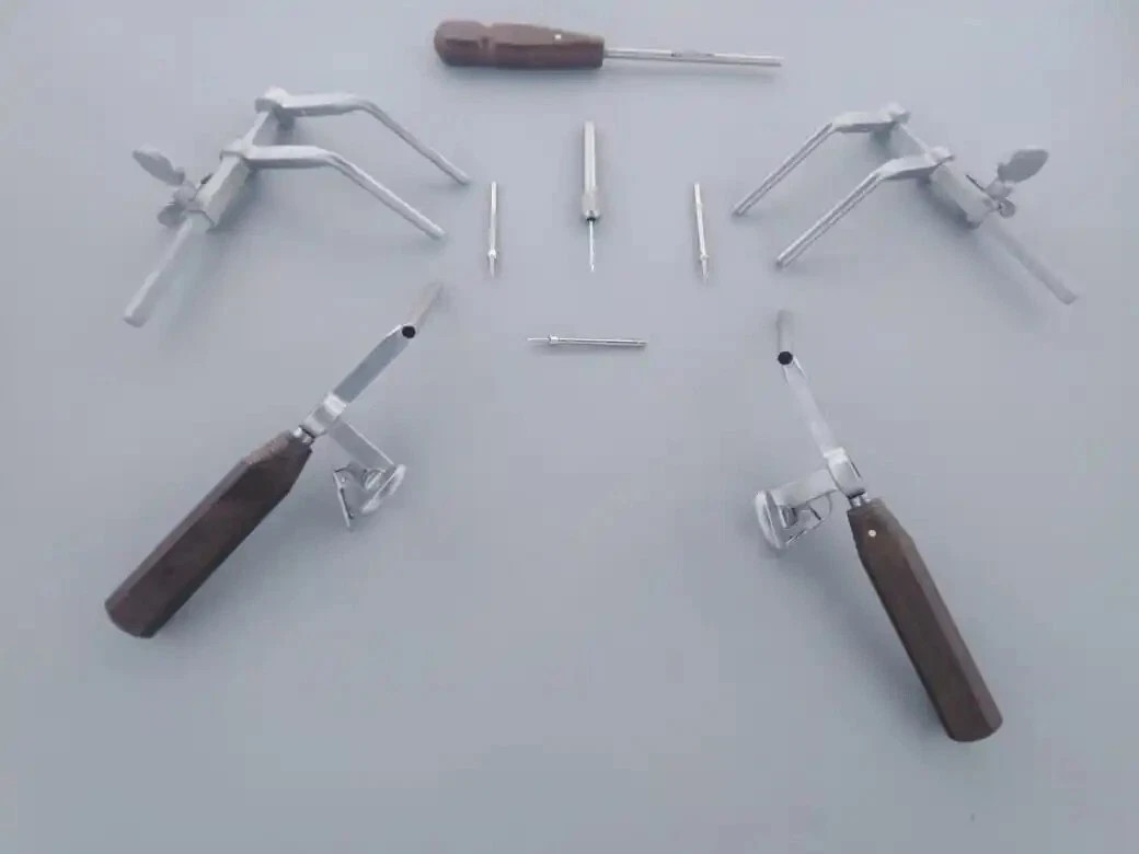 Caspar Cervical Distractor Set Right & Left With Screw Driver Spine Instrument
