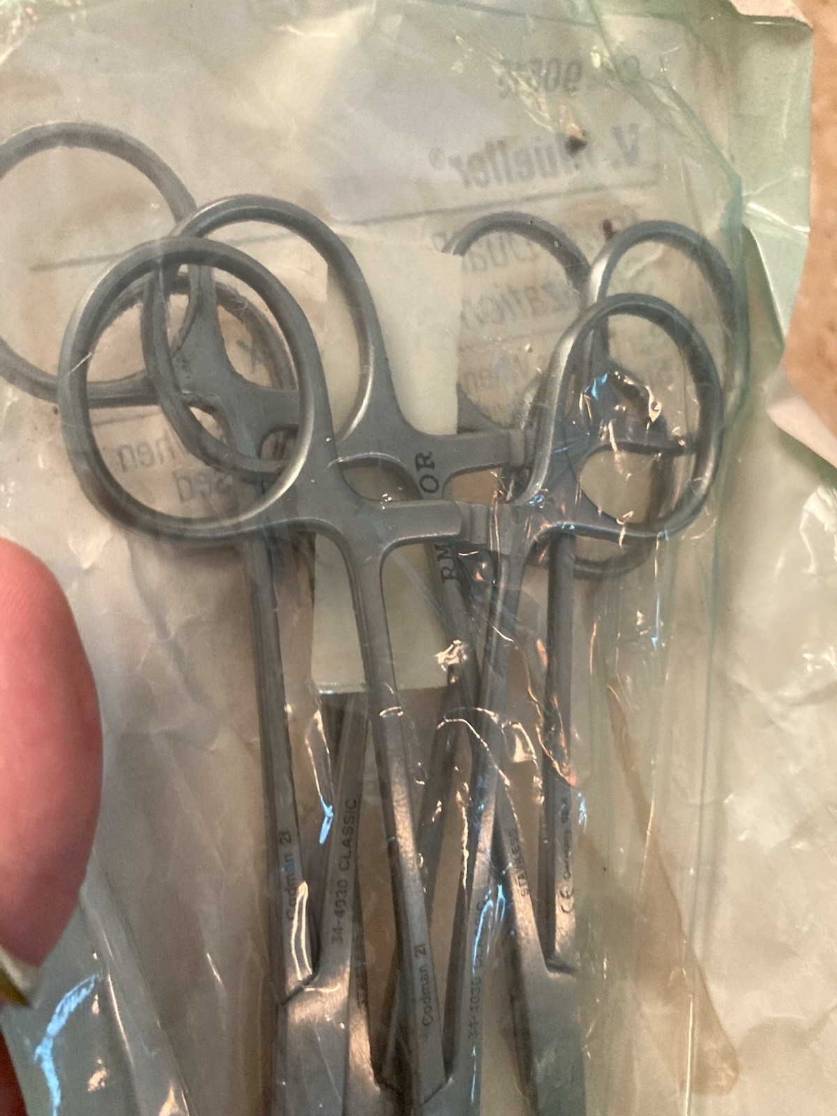 Lot Vintage Codman 21 Classic #34-4030 Forceps Mayo Dissecting Stainless German