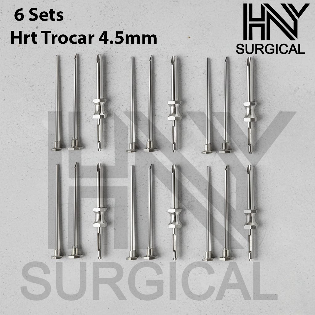 HRT Trocar 4.5 mm Hormone Replacement Pellet Insertion Trocars 6 Sets