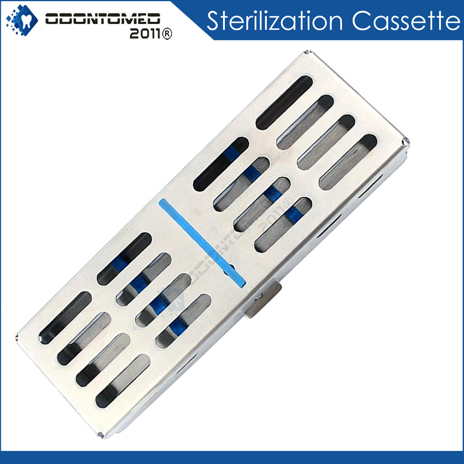 German STERILIZATION CASSETTE 7.25″ x 3″ Stainless Rack Surgical Instruments
