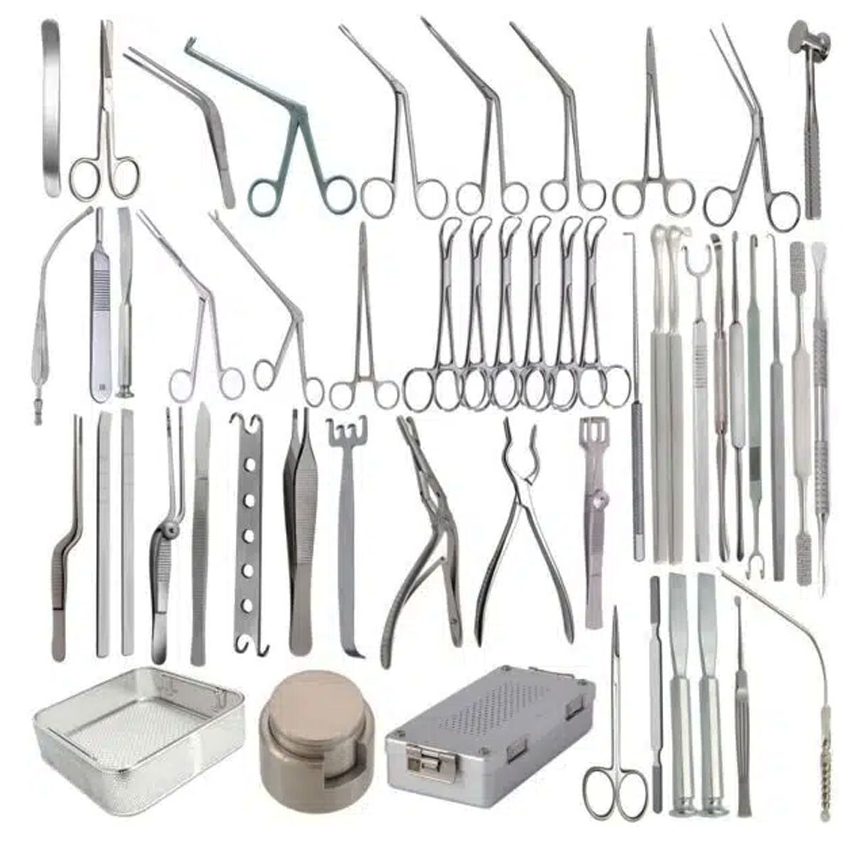 60 Piece Septoplasty Surgical Set for Correct Deviated Septum Nasal Instruments