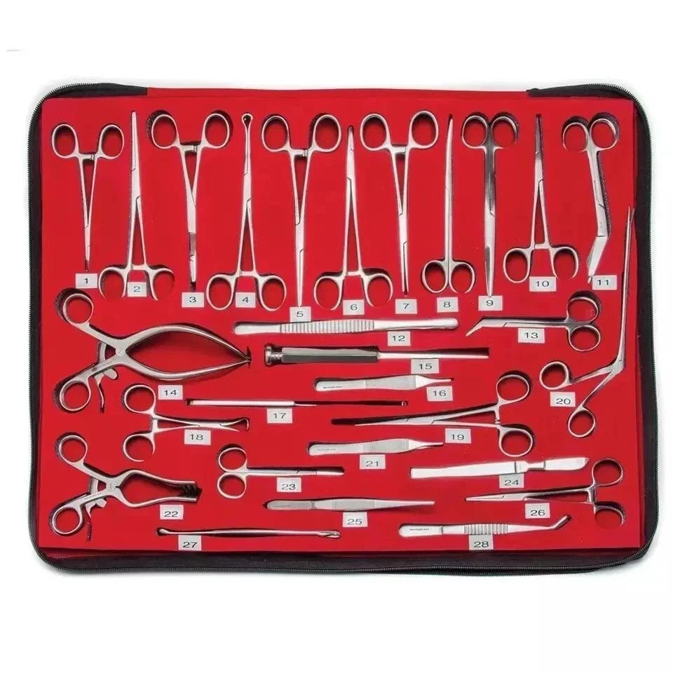 28 Pcs Hernia Surgical Instrument Set – Premium Quality General Surgery Tools
