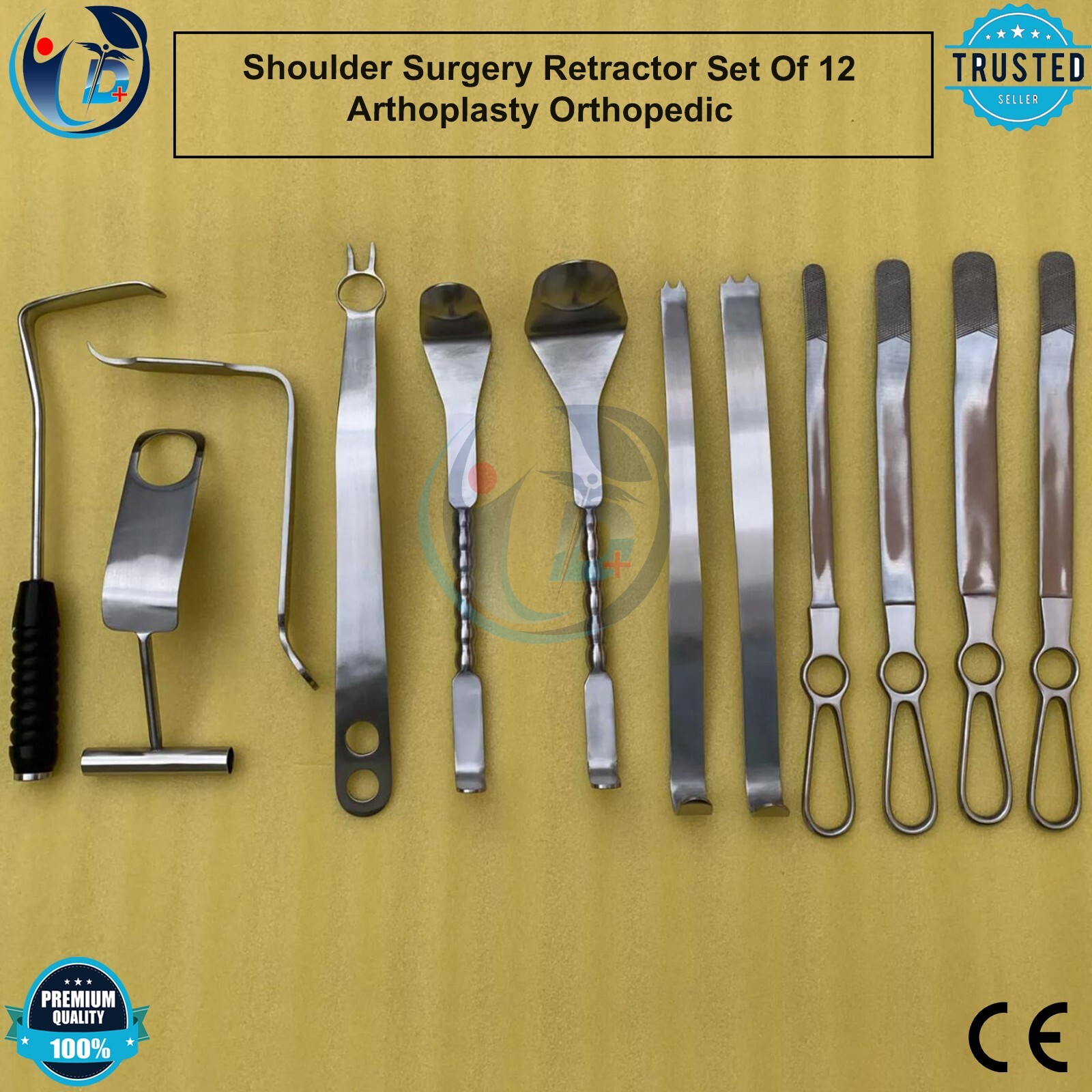 Shoulder Surgery Retractor Set Of 12 Arthoplasty Orthopedic Surgical Instruments