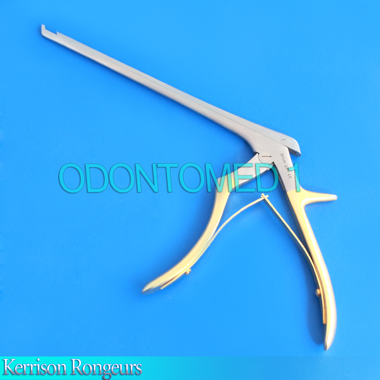 KERRISON Rongeurs Silver & Gold (3mm) Cervical Orthopedic Surgical Instruments