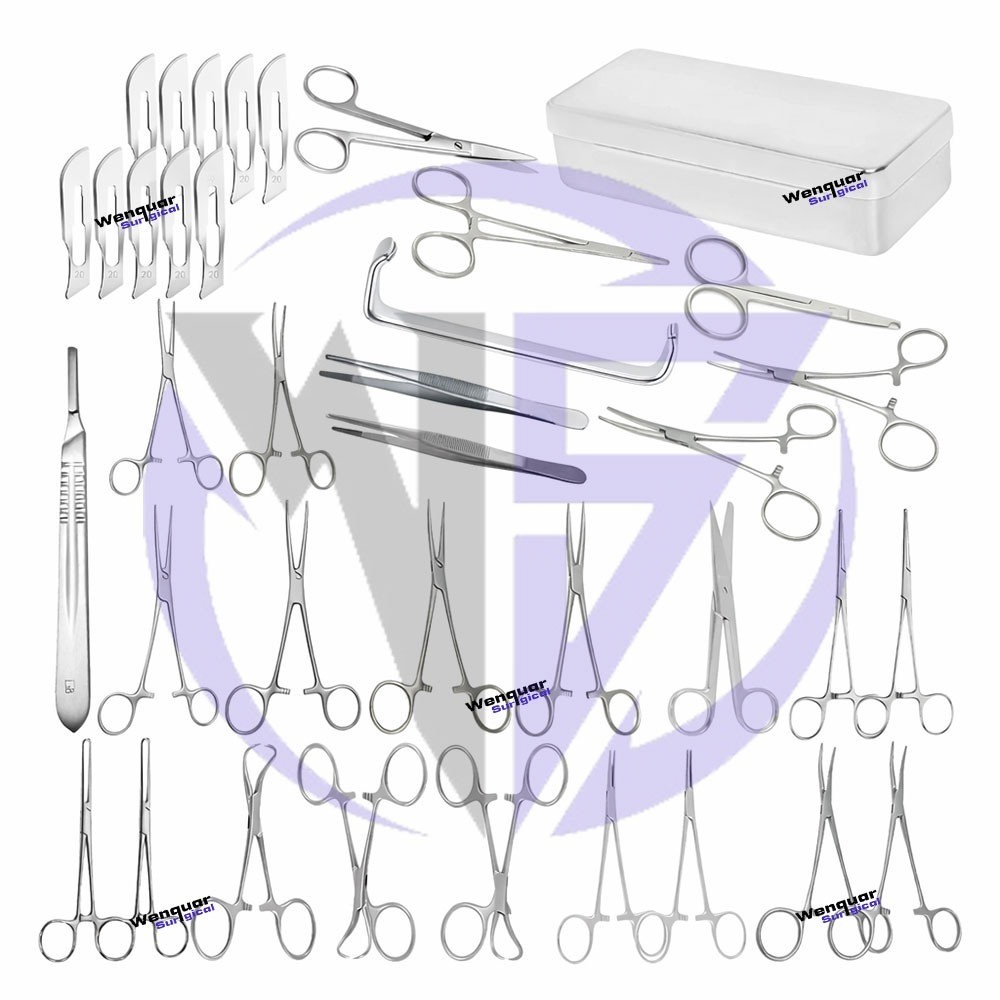 DS-2561Spay Surgery Set 41Pcs Basic Veterinary packs Major laparotomy General
