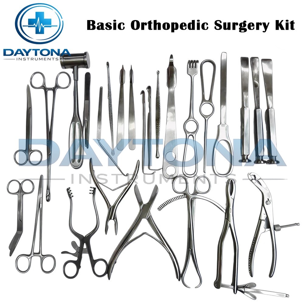 Basic Orthopedic Surgery Kit German Orthopedic Surgical instruments Set of 25 PC