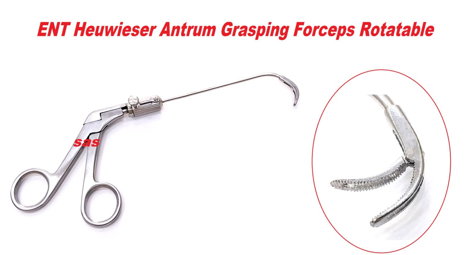 ENT Heuwieser Antrum Grasping Forceps Rotatable ENT INSTRUMENTS