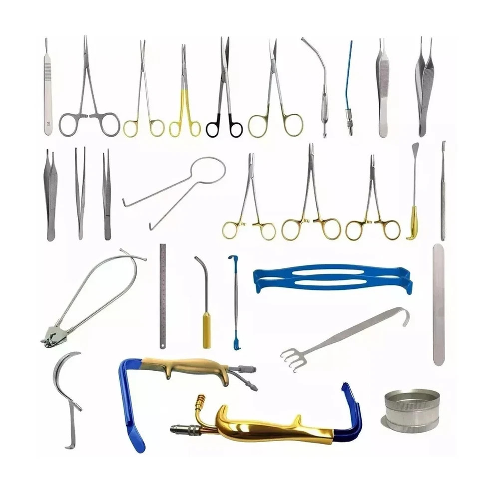 Breast Augmentation , Plastic Surgery, Surgical Instruments Set Of 38 Pcs.