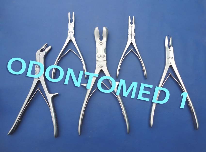 Set Of 5 Pcs Rongeurs & Gouges Orthopedic Instruments