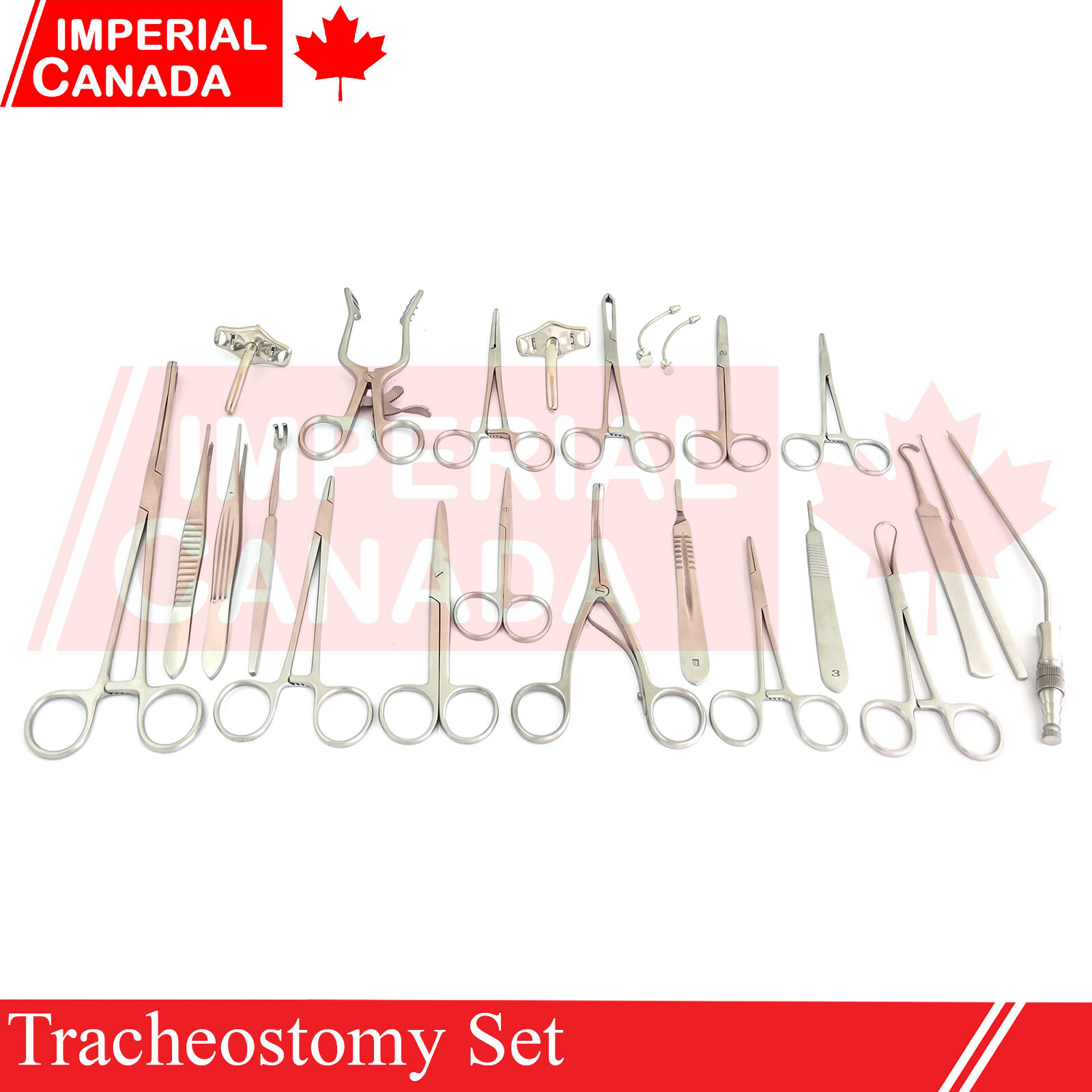 41 Pcs Tracheostomy Set Minor Bypass Basic Emergency Stainless Steel DS-1675