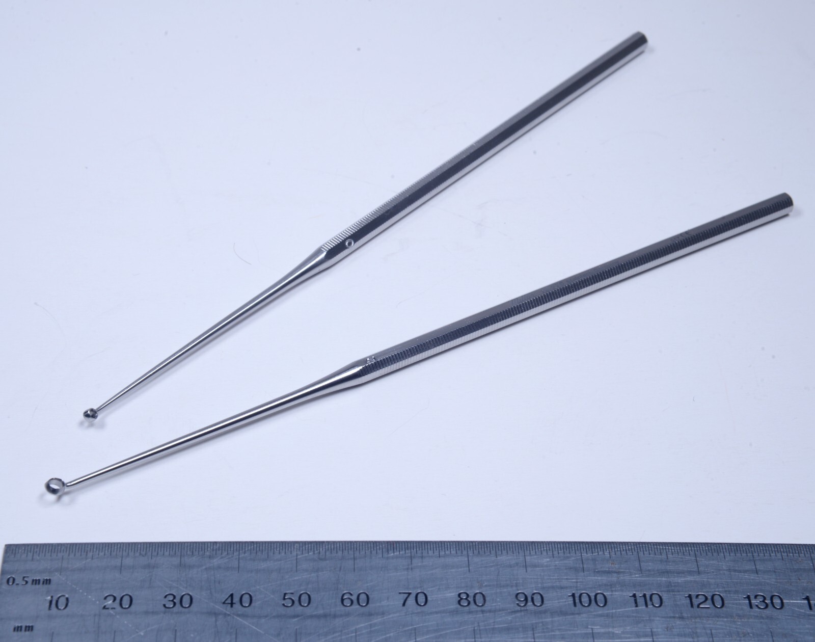 Integra Miltex #19-272 #19-276 Buck Ear Curette #0 #2 Stainless 6½” Surgical