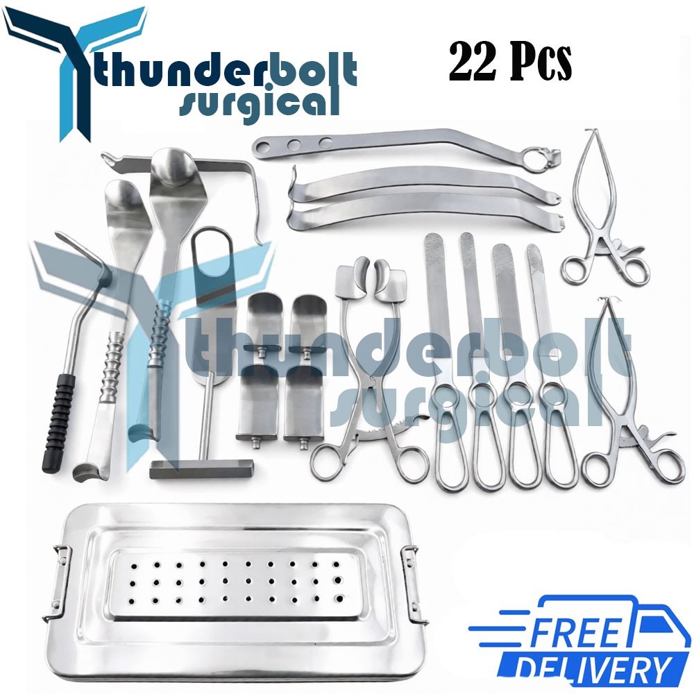 Orthopedic Shoulder Surgery Kit 22Pcs Retractor System Stainles Steel Instrument