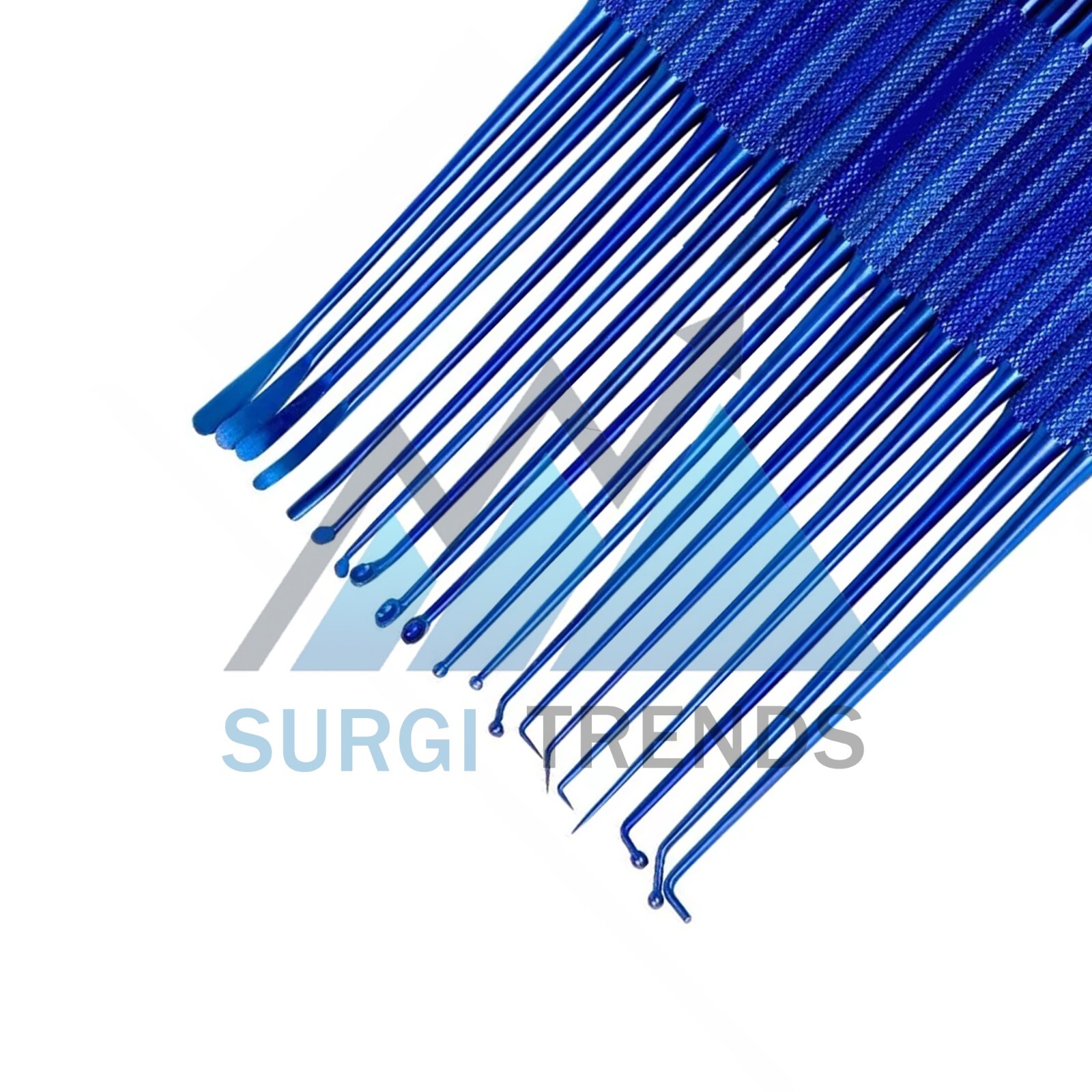 Rhoton Micro Dissector Expanded Blue 20 PCS Set Surgical Instruments Orthopedics
