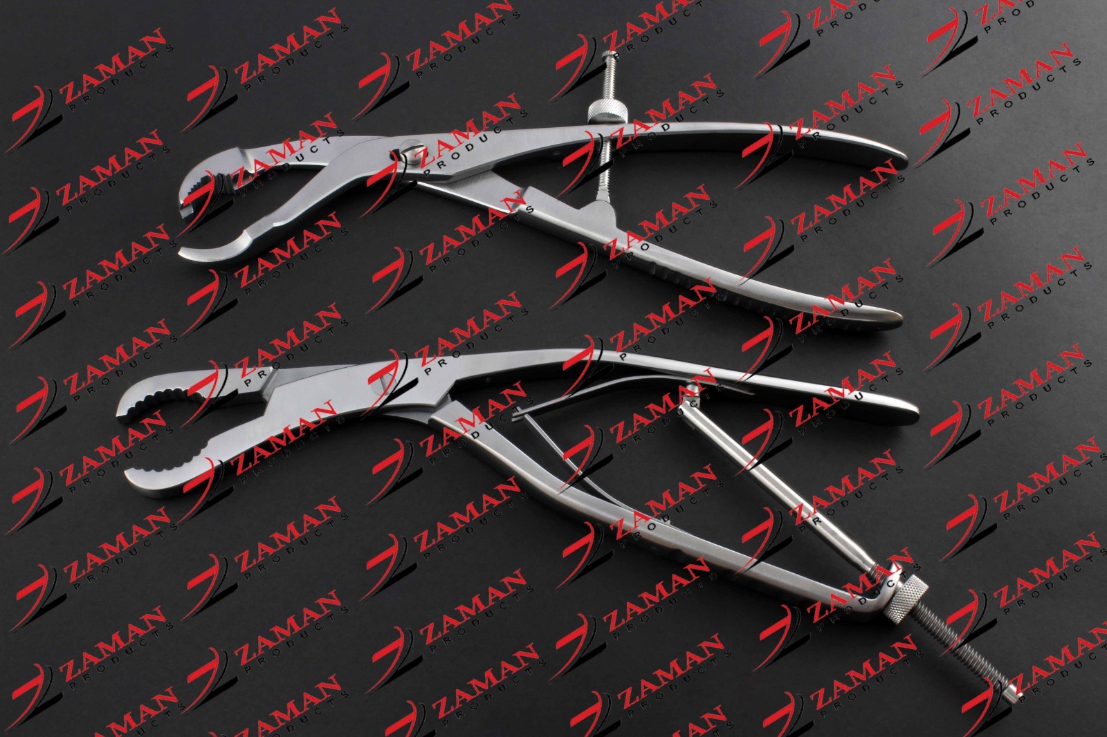Self Centering Bone Holding Forceps And Ulrich Bone Holding Forceps Curved 25 CM