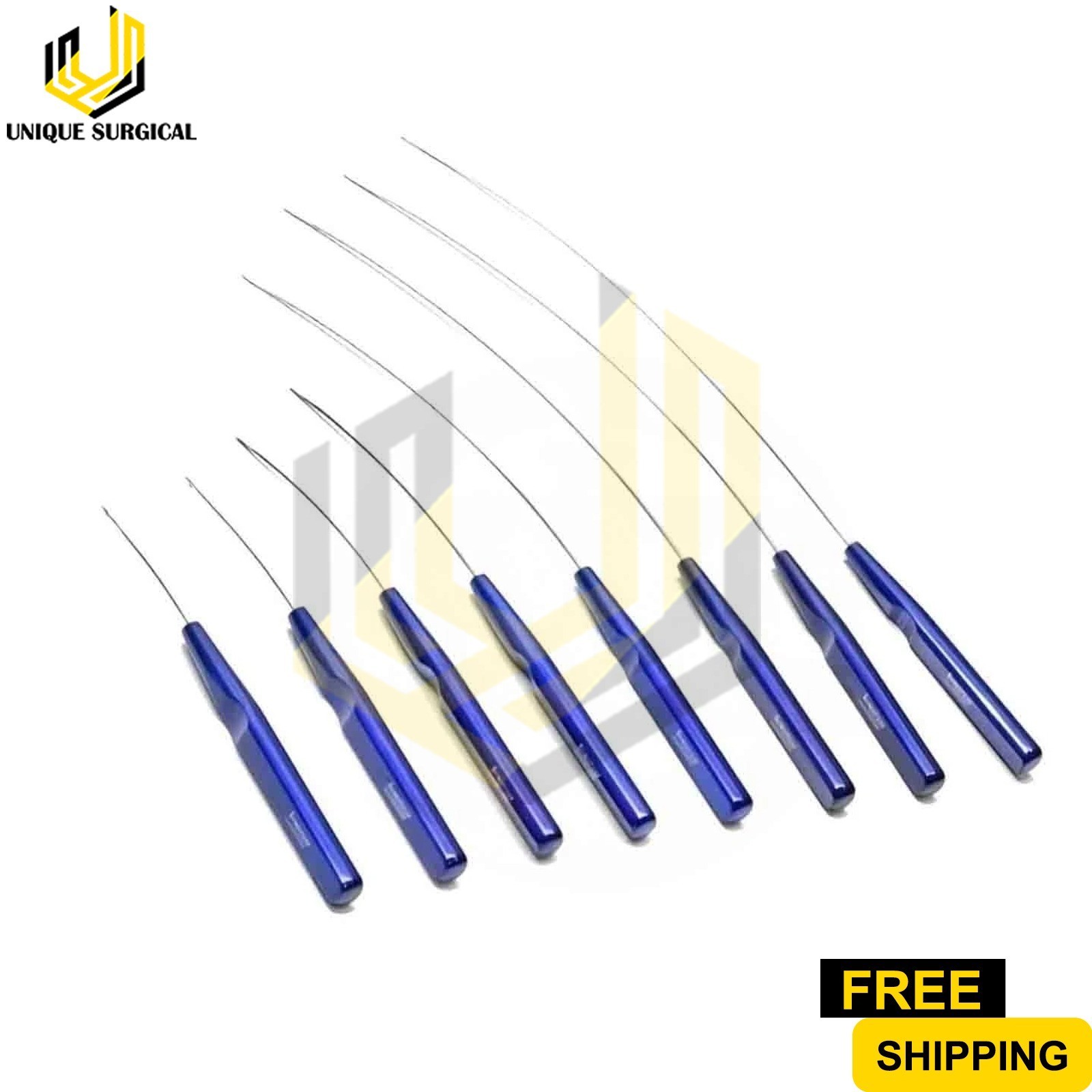 Suture Passer Needle Set of 9 Pcs for Non invasive Face Lift Technique Surgical