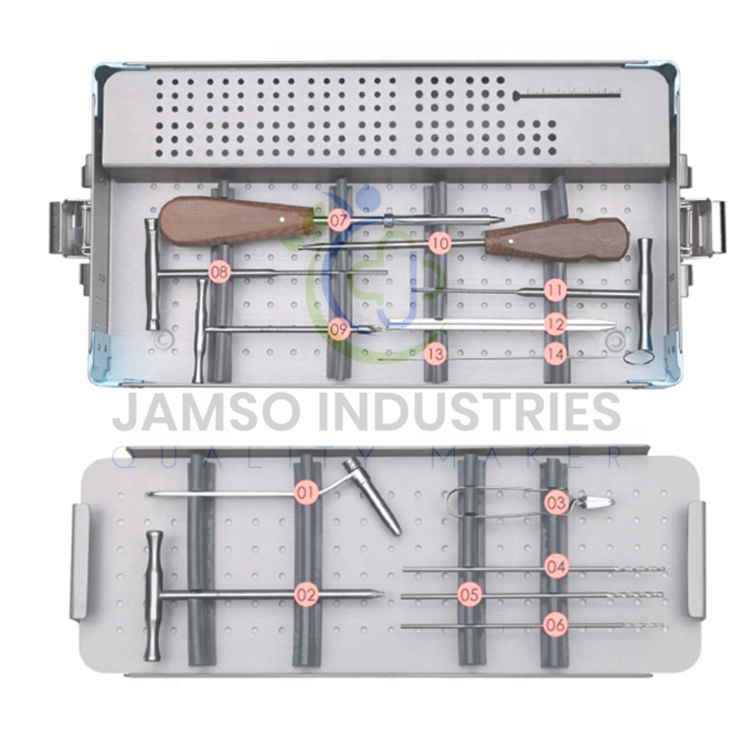 Orthopedic Surgical Instruments 4.0mm Cannulated Screw Instrument Set