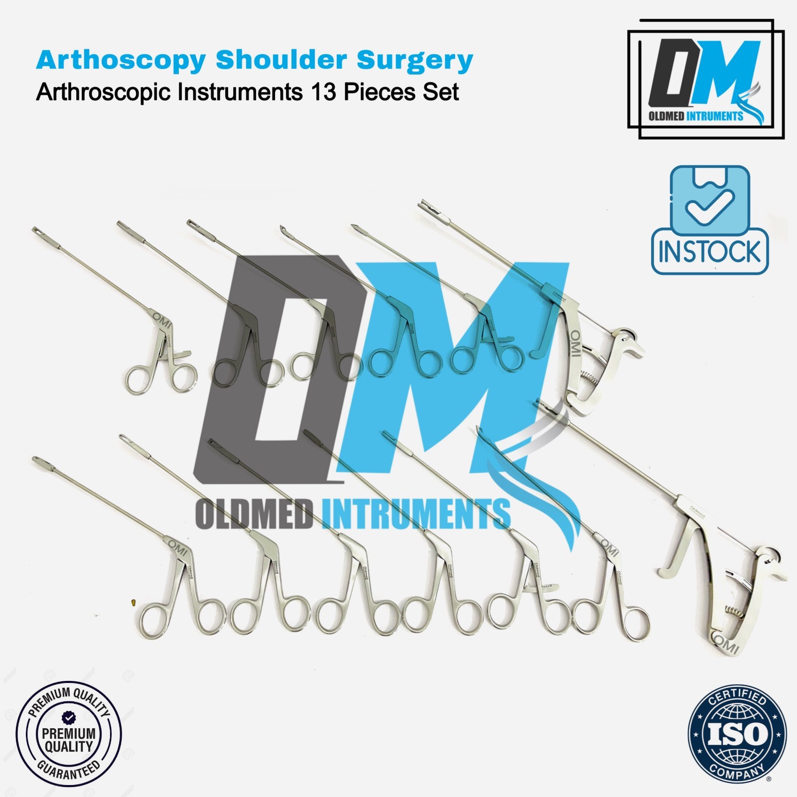 Arthroscopy Shoulder Surgery Instruments Set of 13 PCS German Top Quality OM