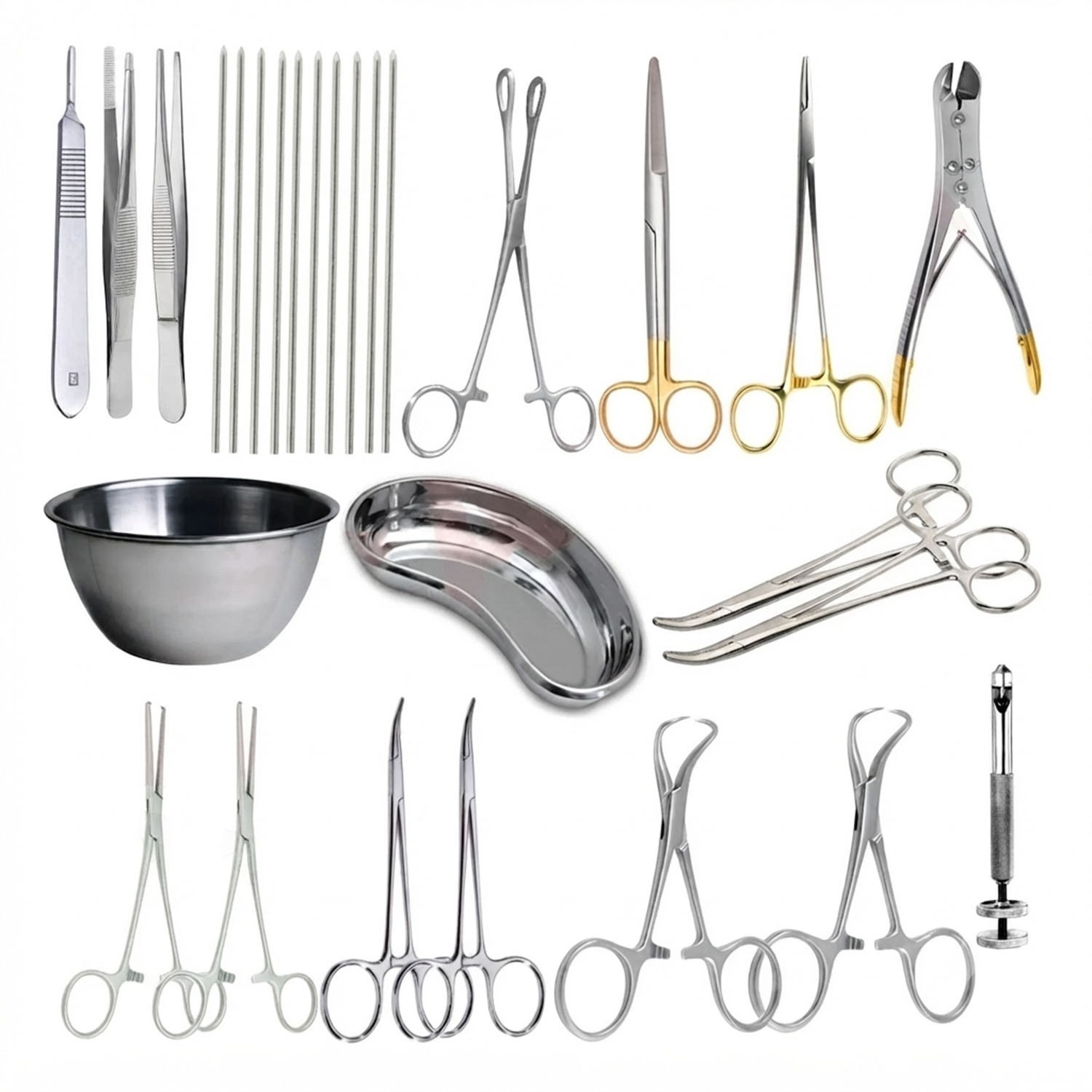 29pcs Basic Orthopedic Minor Nasal Surgery Bone Tray Thoracotomy Surgi DS-1646