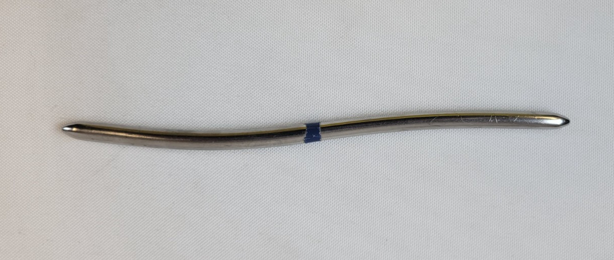 Set of 7 Aesculap Hegar Uterine Dilators 3-18 mm, Double-Ended, S-Shaped, 7-3/4″
