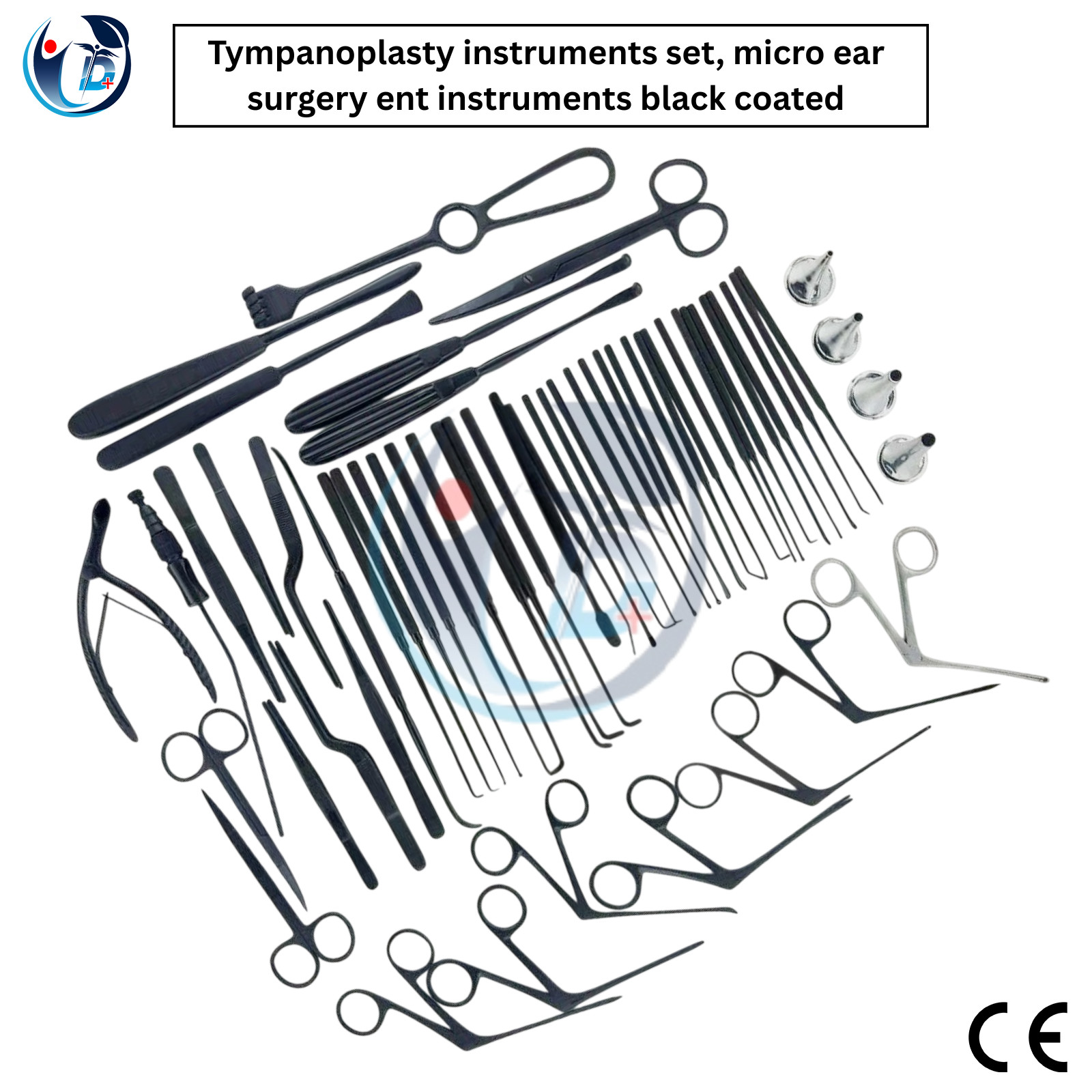 Tympanoplasty Instrument Set Micro Ear Surgery Black Coated ENT Instrument 30 Pc