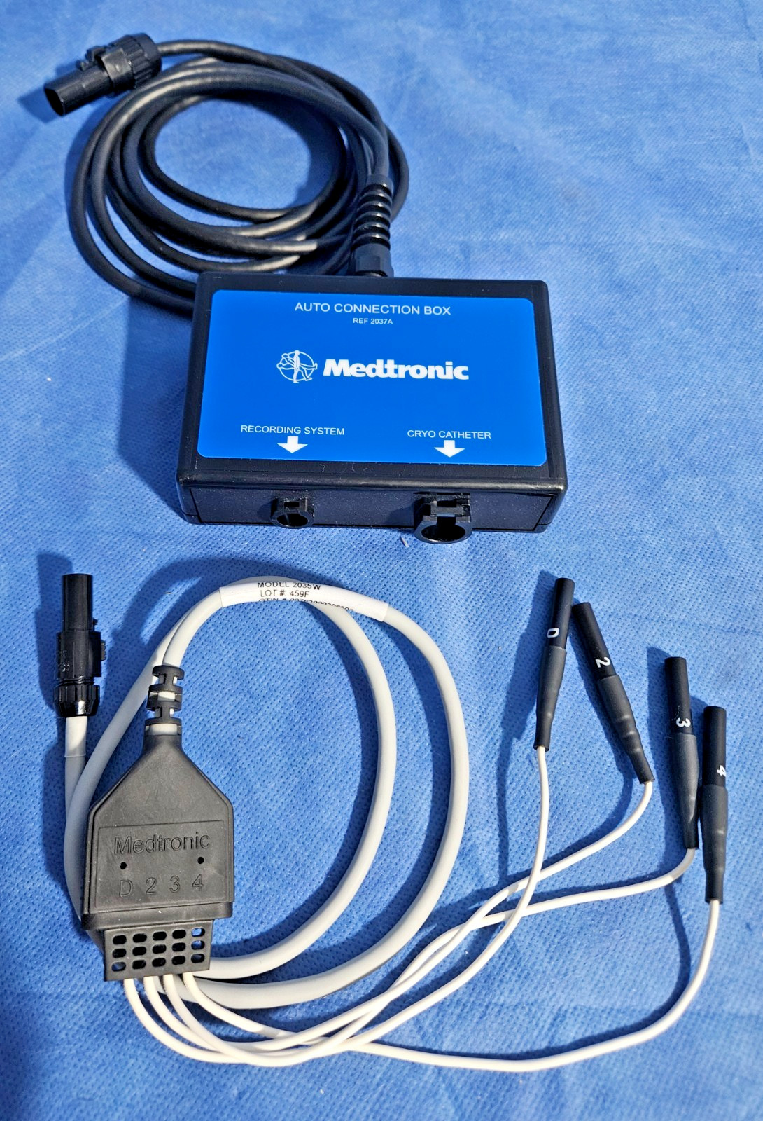 Medtronic CryoCath Auto Connection Box, 2037A, With ECG Cable, 2035W