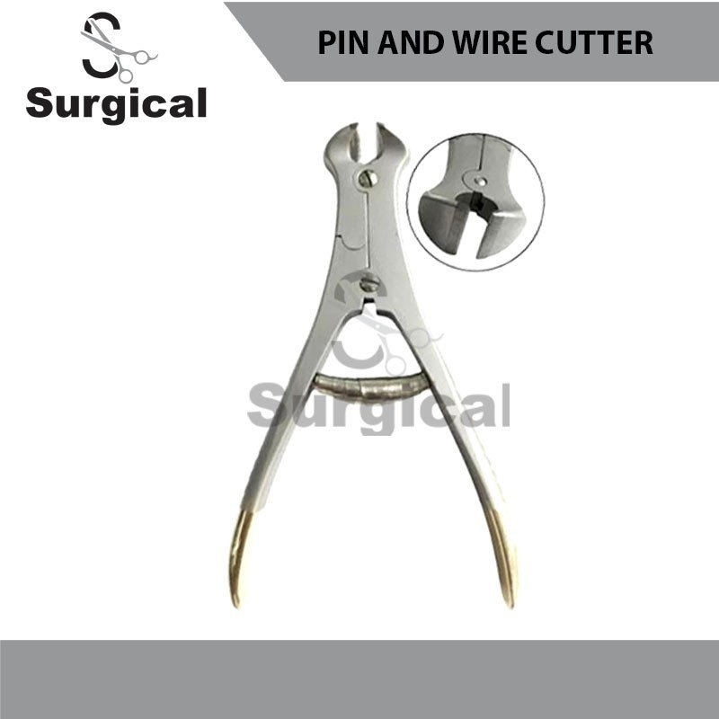 T/C Pin & Wire Front End Cutter 6″ Gold Handle Orthopedic Surgical Instrument