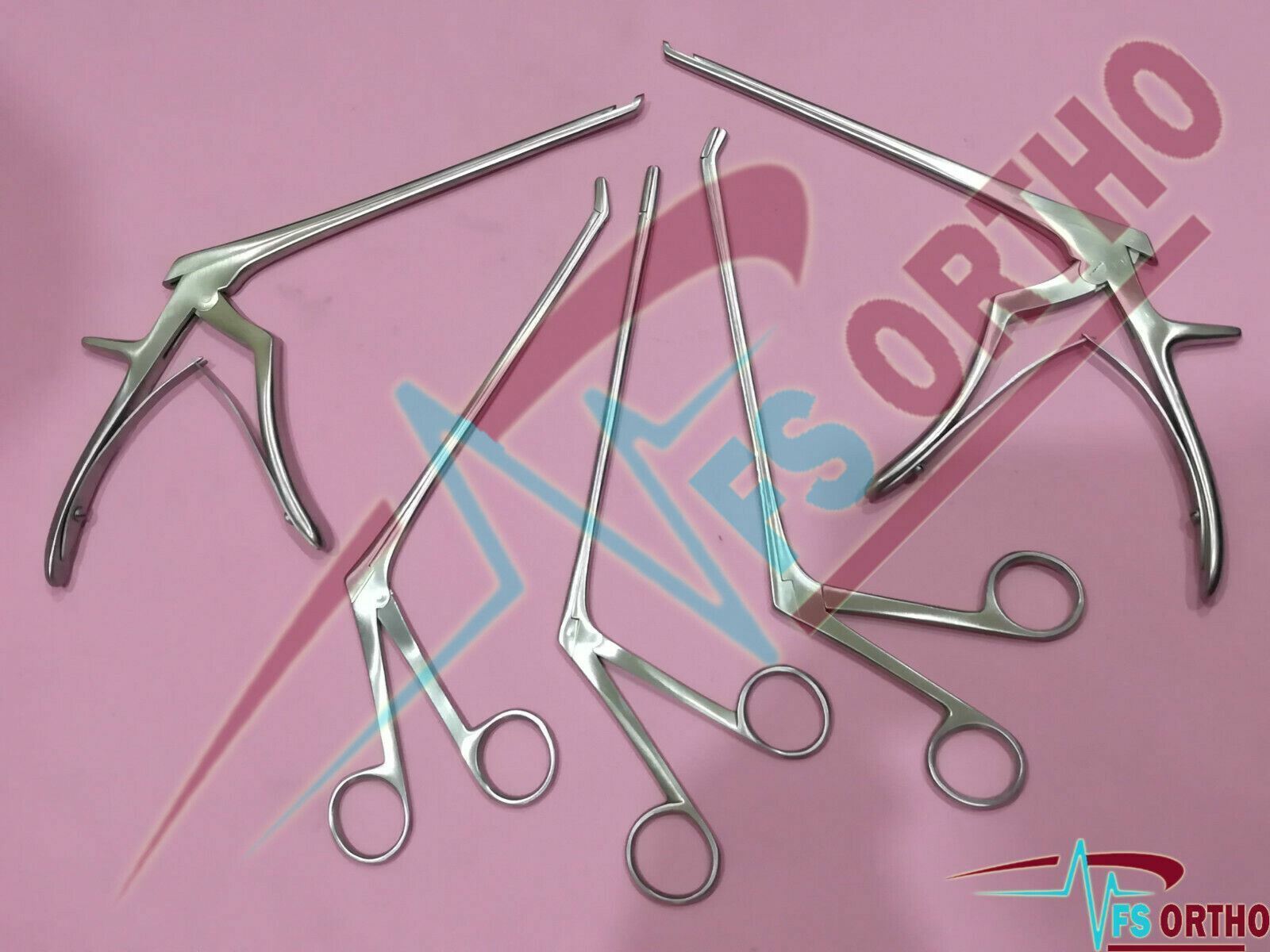 Ferris-Smith Kerrison Punches and rongeur Forceps Set of 5 Surgical Instruments