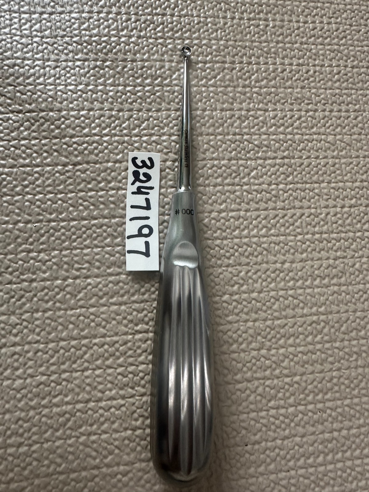 1PCS–BRUN ORTHOPEDIC CURETTES#000—- 6-3/4″