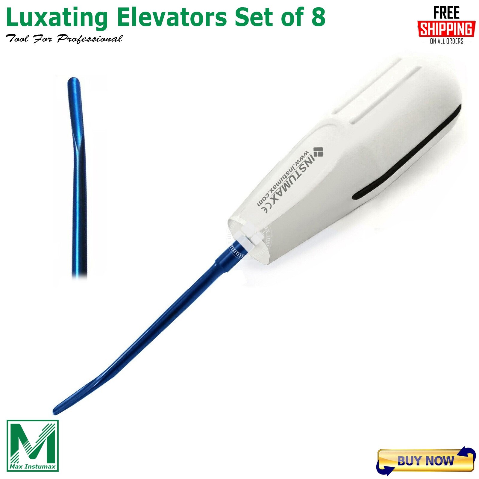 Instumax Surgical Luxation Instruments Dental Tooth Extraction Root Elevators CE