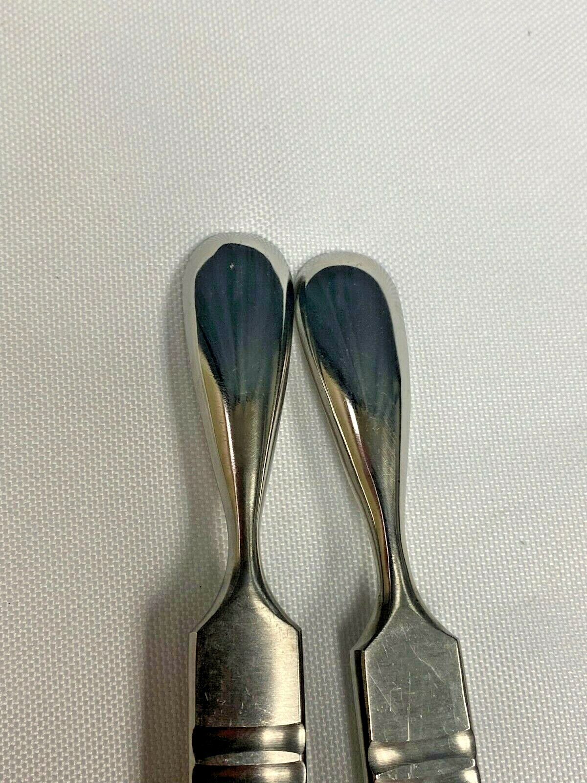 Lot of 2 Pilling Weck 343164 Plenk-Matson Raspatories Thoracic Orthopedic 8 3/4″