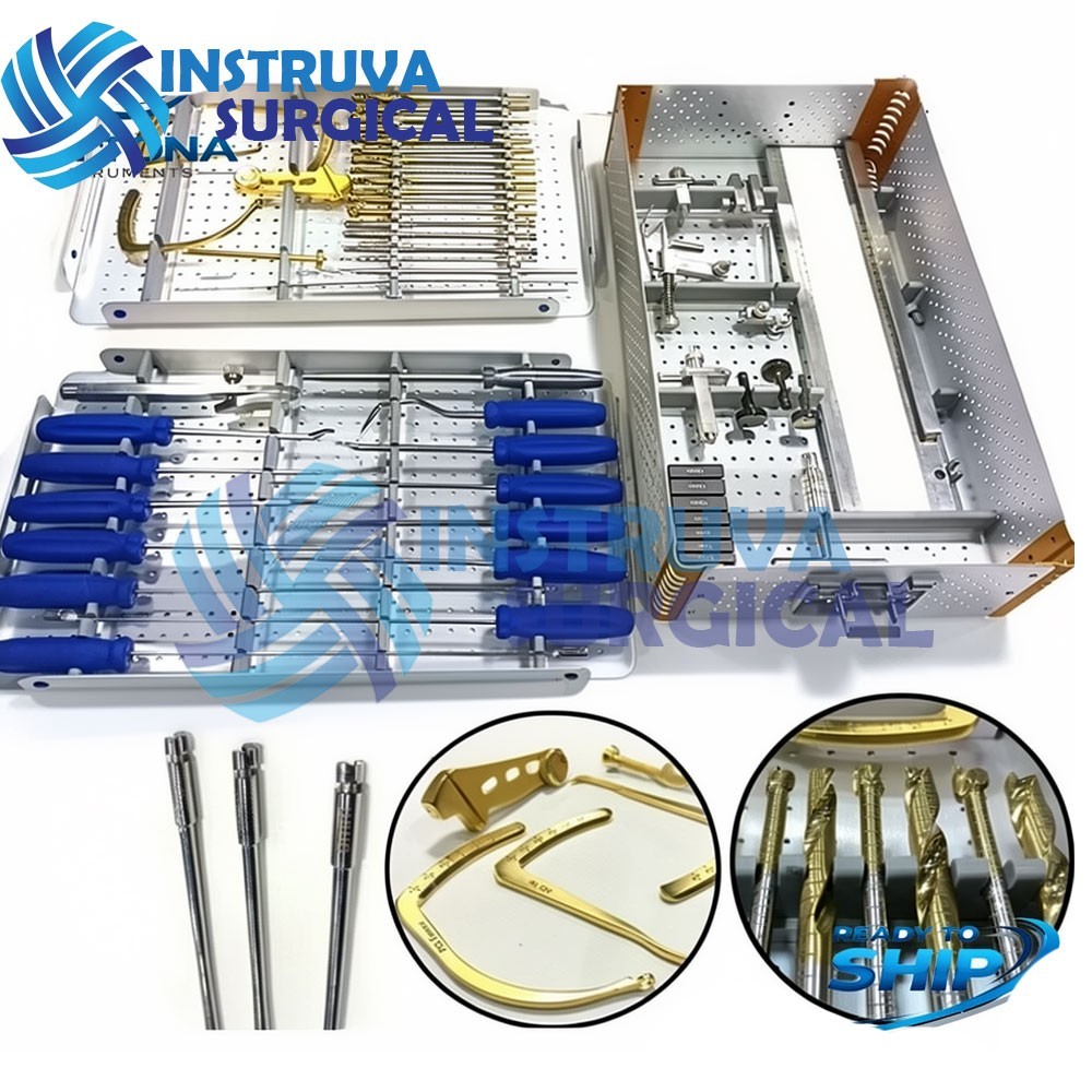 ACL PCL Knee Arthroscopy Surgery Instruments Set Of 48 Pcs A+ Quality