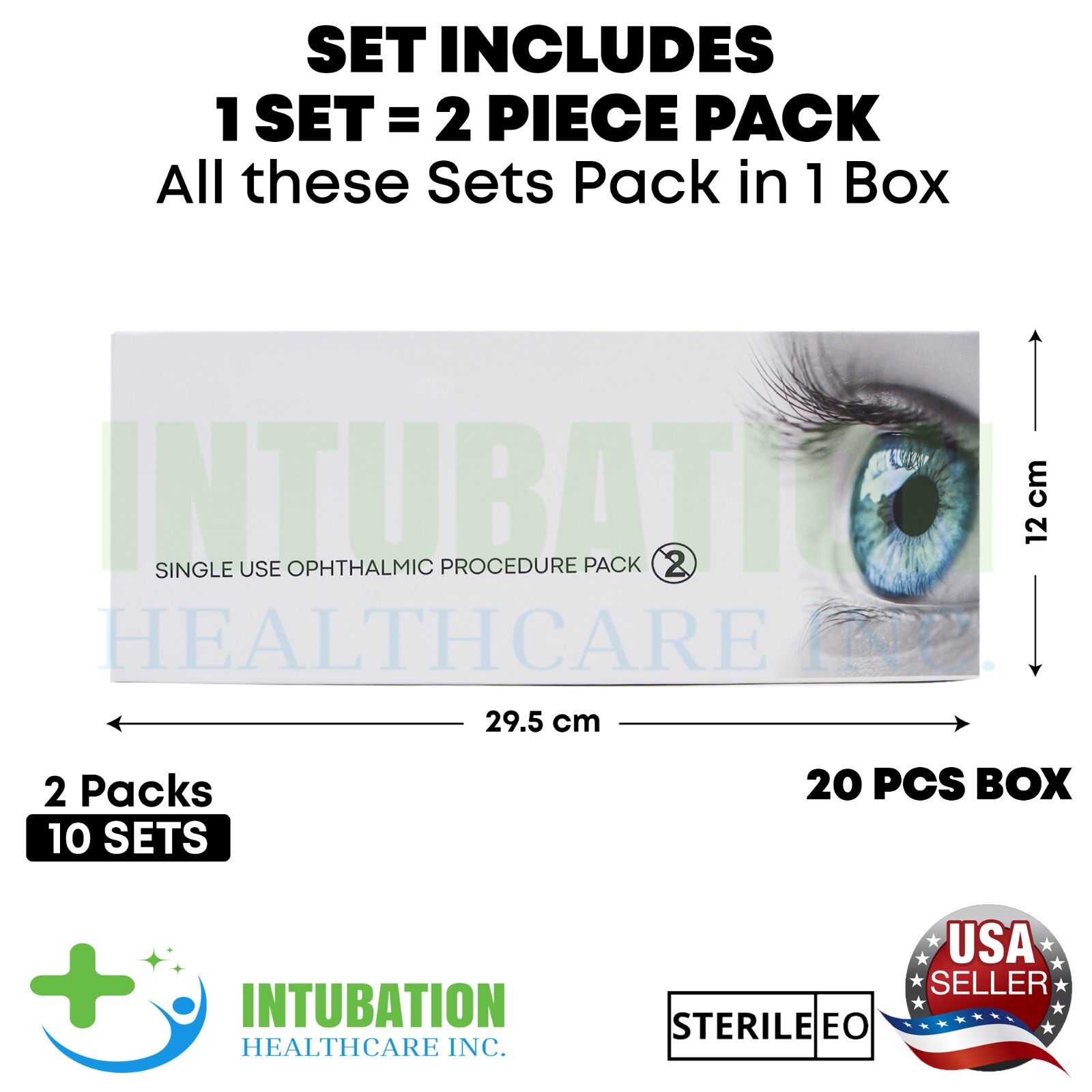 Single Use Barraquer Speculum & Wire Vectis Lens Loop Neonatal Examination Pack