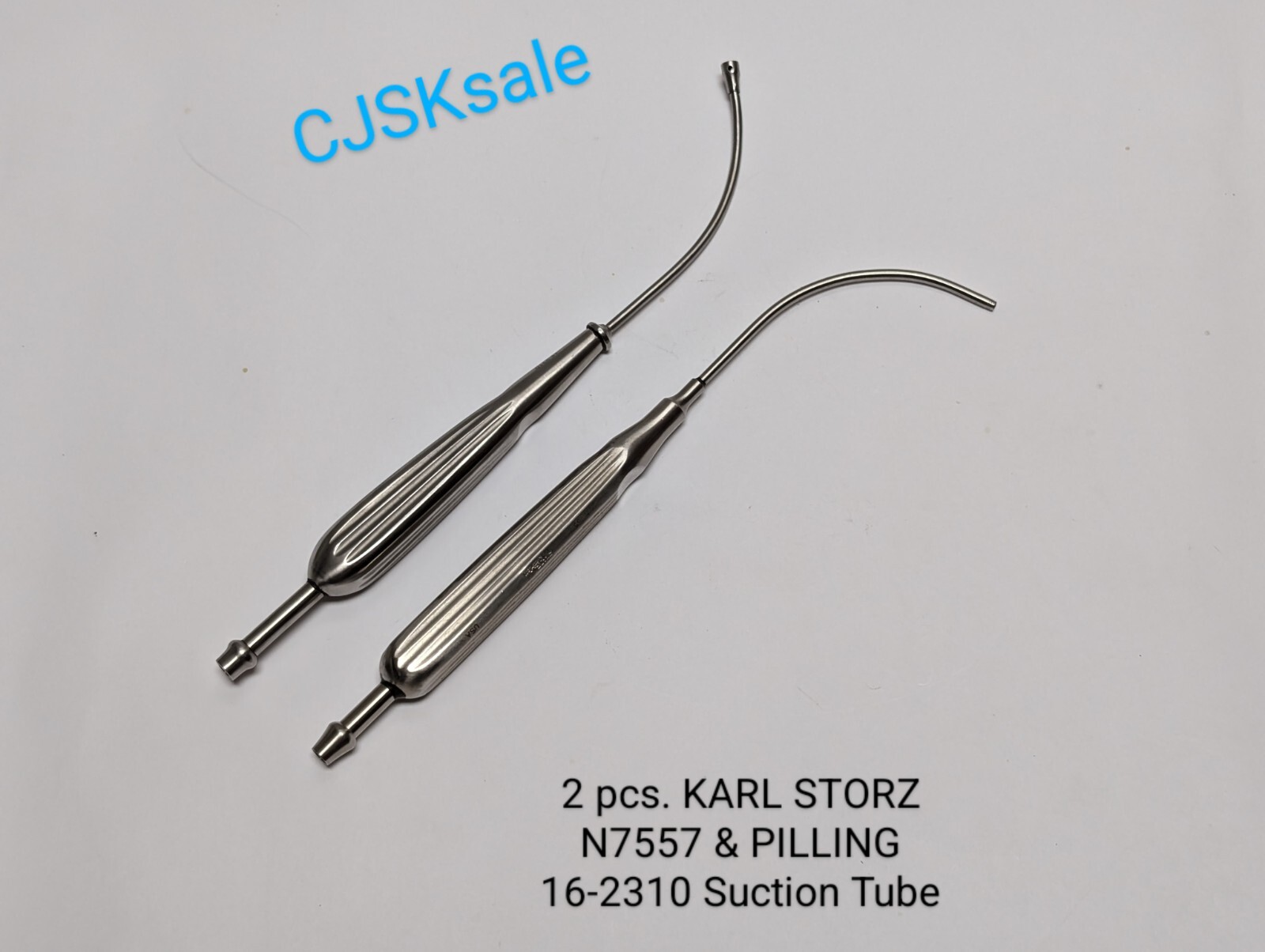 2 pcs. KARL STORZ N7557 & PILLING 16-2310 Suction Tube (USED).