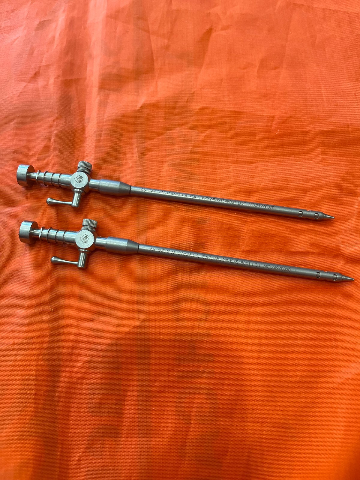 lot of 2 Linvatec Inflow Outflow Cannula with Obturator