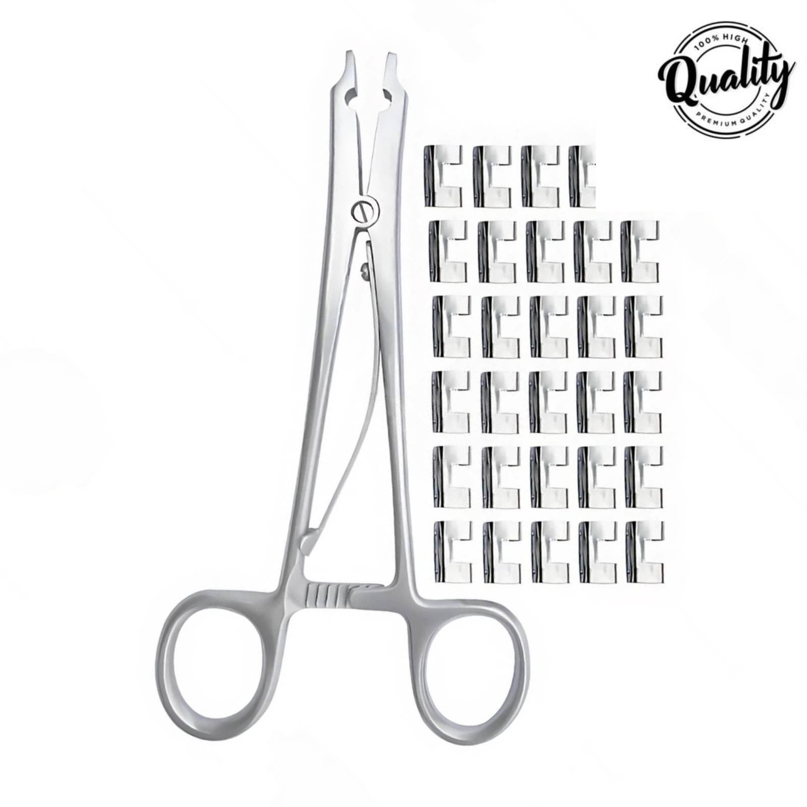 Raney Scalp Clip Applicator Plus Surgical Instruments Orthopedic 30 Pcs Clips