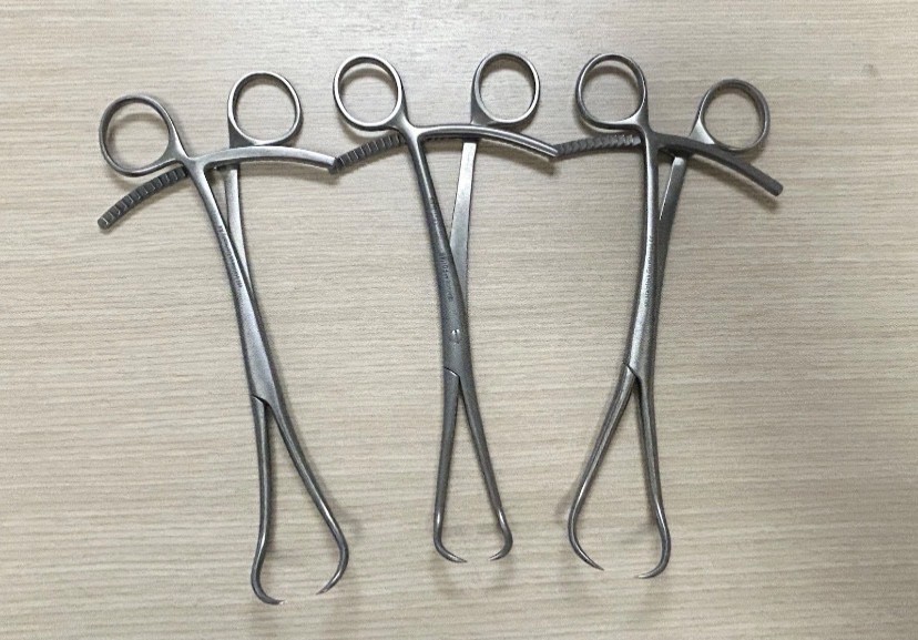 Lot of 3 – 8 inch Forceps ( Arthrex, Zimmer, Aesculap)