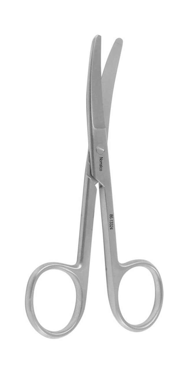 6 Standard Operating Scissors, 5″, Curved Blades, Blunt/Blunt Tips