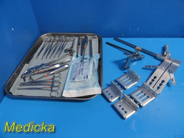 21X Pilling Weck Sklar Zimmer Assorted Cardiothoracic Surgery Set W/ Tray ~28099