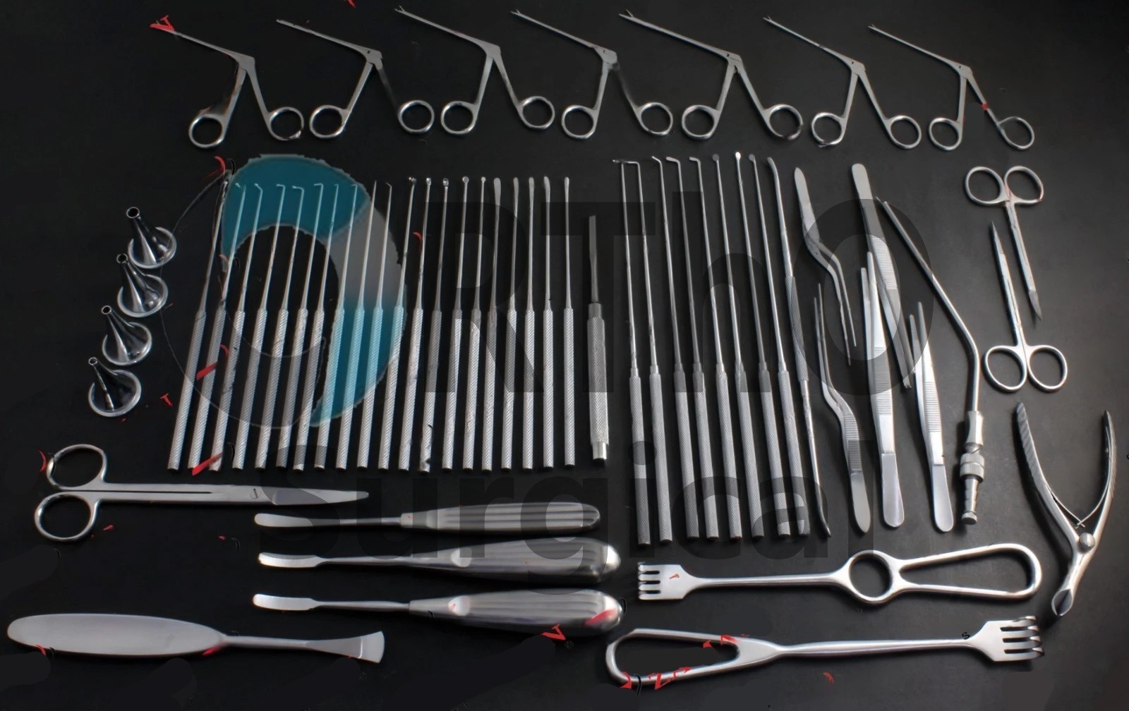 Tympanoplasty Instruments 58 PCs Set Micro Ear Surgery ENT Instruments