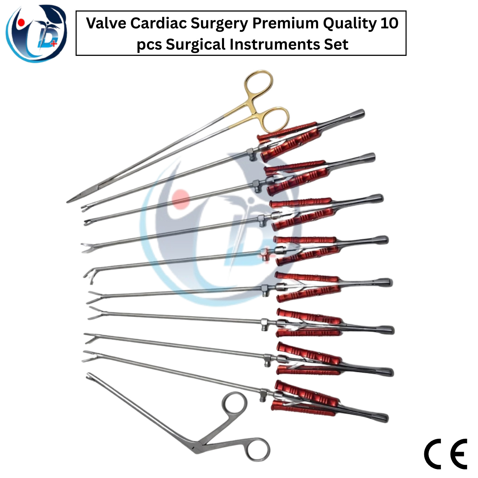 Valve Cardiac Surgery Premium Quality 10 pcs Surgical Instruments Set