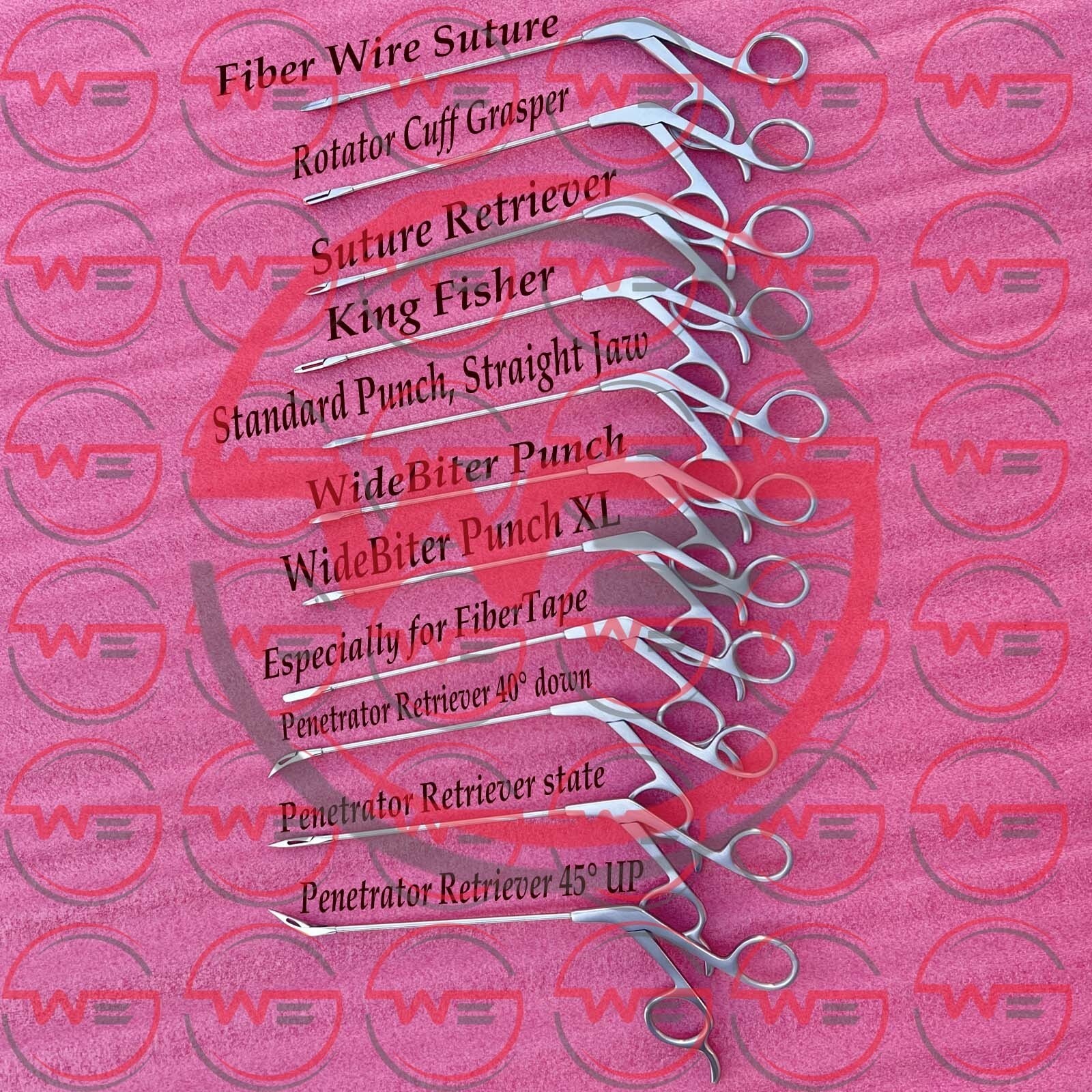 Arthroscopy Shoulder Surgery Instruments Set of 11 Pieces, German Quality
